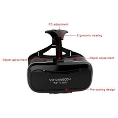 VIGICA 360 Viewing Immersive Virtual Reality Headset 3D VR Glasses Goggle Cardboard for 4.7-6.0 inch Smartphone iPhone Android, Adjustable Lens and Lens Distance VIGICA 360 Viewing Immersive Virtual Reality Headset 3D VR Glasses Goggle Cardboard for 4.7-6.0 inch Smartphone iPhone Android, Adjustable Lens and Lens Distance