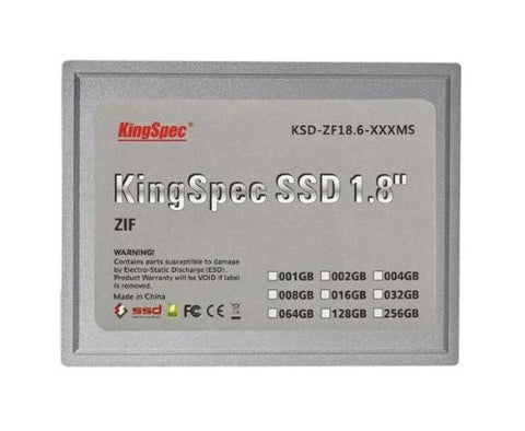 128GB KingSpec 1.8-inch ZIF 40-pin SSD Solid State Disk SMI Controller (MLC) 128GB KingSpec 1.8-inch ZIF 40-pin SSD Solid State Disk SMI Controller (MLC)