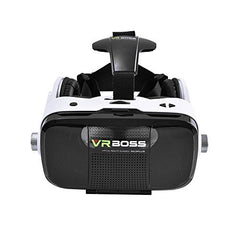 VIGICA VR BOSS Virtual Reality Headset 3D Glasses with Headphone for 4.0-6.3 inch Smartphone with Bluetooth Remote... VIGICA VR BOSS Virtual Reality Headset 3D Glasses with Headphone for 4.0-6.3 inch Smartphone with Bluetooth Remote...