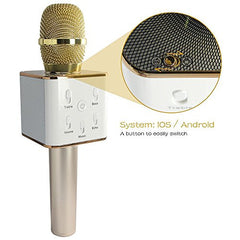 VIGICA Q7 Wireless Microphone Karaoke Player USB Condenser Microphone Bluetooth Hi Fi Speaker Sing for iPhone/... VIGICA Q7 Wireless Microphone Karaoke Player USB Condenser Microphone Bluetooth Hi Fi Speaker Sing for iPhone/...