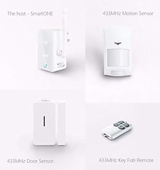 Broadlink S1C SmartOne Wifi Alarm Kit Door Motion PIR Sensor Smart Home Remote Control Alarm Security Accessory...