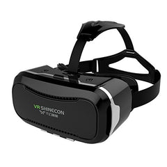 VIGICA 360 Viewing Immersive Virtual Reality Headset 3D VR Glasses Goggle Cardboard for 4.7-6.0 inch Smartphone iPhone Android, Adjustable Lens and Lens Distance