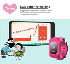 VIGICA Children Smartwatch Kid GPS Tracker Watch SOS Call Passometer Fitness