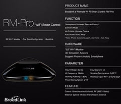 Broadlink RM Pro Learning Universal Intelligent Controller Wifi Smart Home Automation IR/RF Remote Controls,Compatible...
