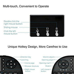 VIGICA LED Backlight Air Mouse 2.4G Mini Wireless Keyboard Touchpad Mouse for Google Android Smart TV,HTPC,TV...